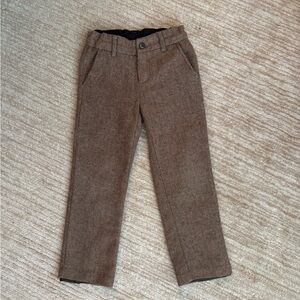 Janie and Jack boys herringbone brown pants size 5